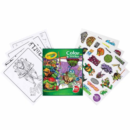 Crayola Colour & Sticker Book - Teenage Mutant Ninja Turtles