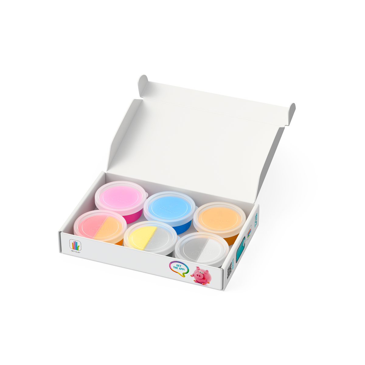 Hey Clay 6 pack - Animals (Piggy, Horse, Rabbit)