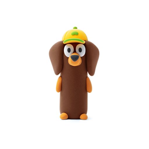 Hey Clay Single Pack Bluey Series - Snickers