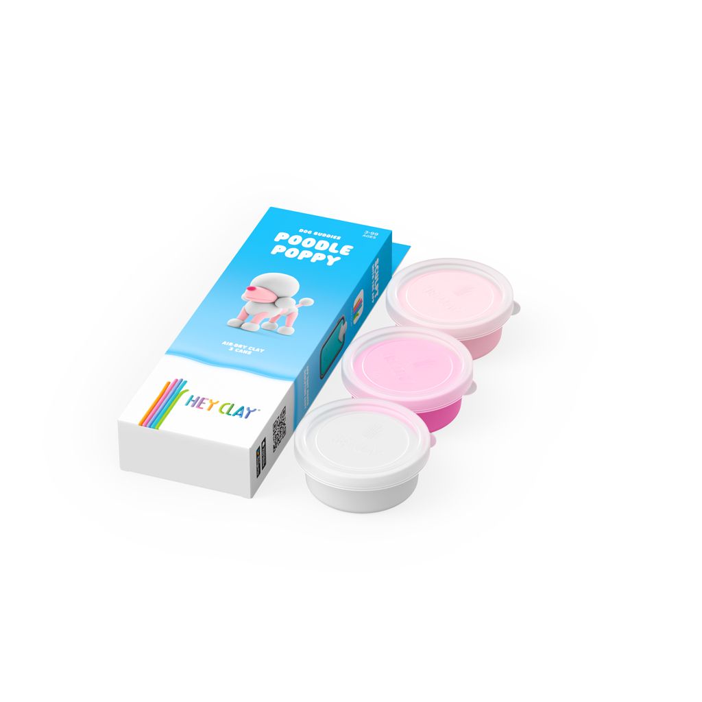 Hey Clay Single Pack - Poodle Poppy