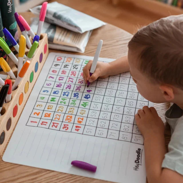 Hey Doodle Silicone Activity Mat - 100 Squares (Large)