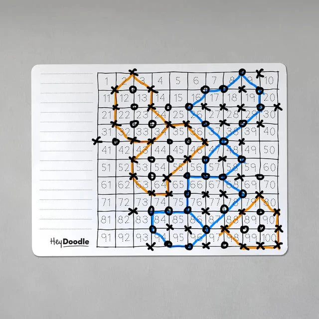 Hey Doodle Silicone Activity Mat - 100 Squares (Large)