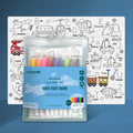 Hey Doodle Silicone Playmat - Toot Toot Honk (Large)