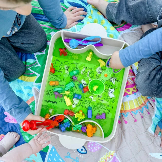 Hey Doodle Silicone Playmat - Toot Toot Honk (Mini)