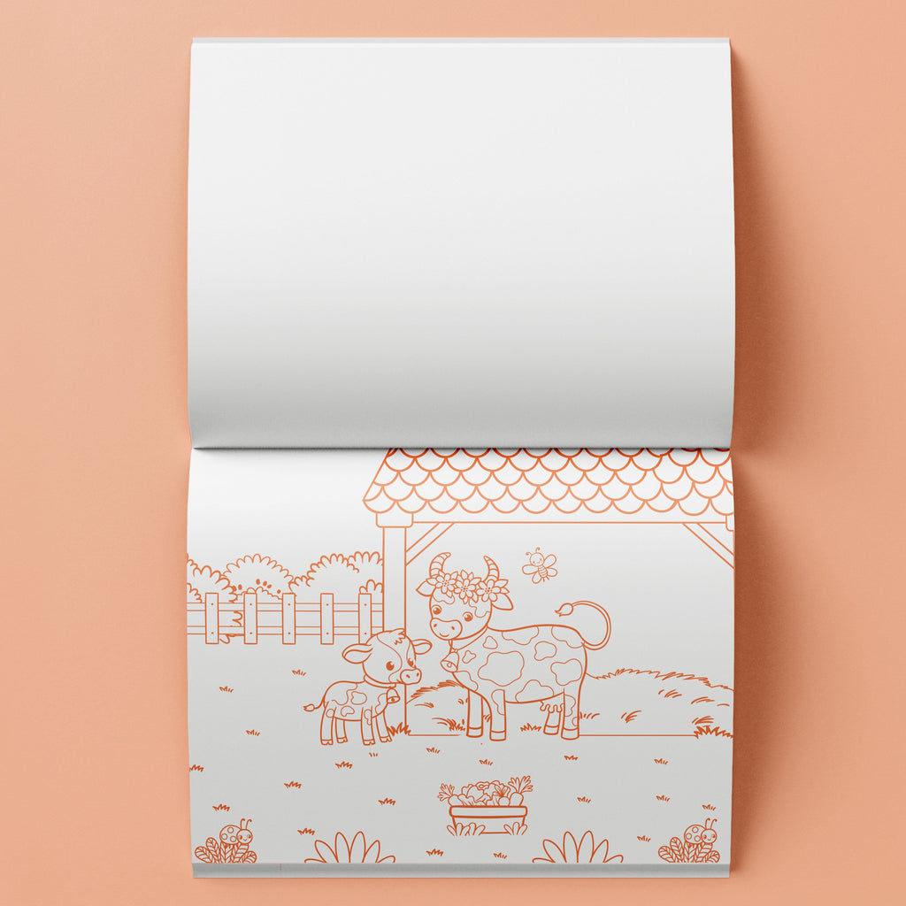 Hinkler Kaleidoscope Lap Desk Colouring Set - Farm