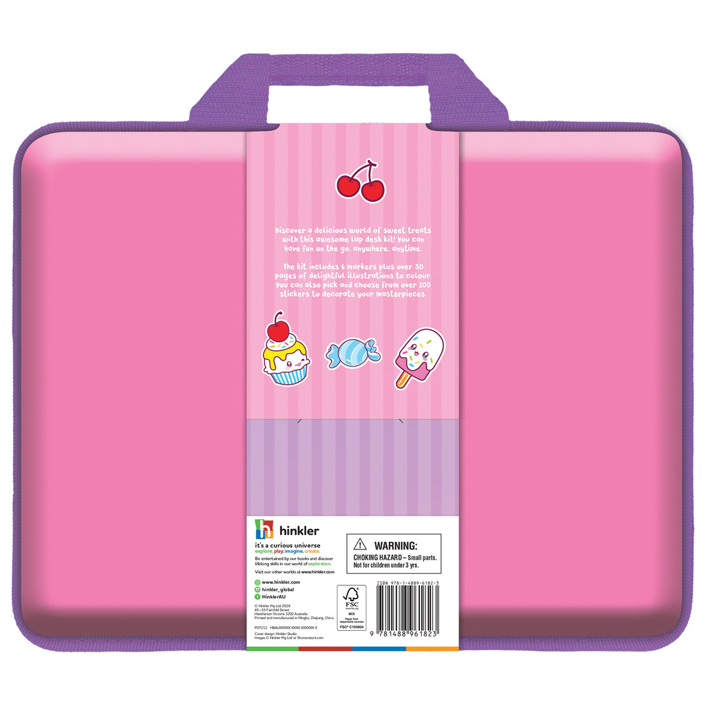 Hinkler Kaleidoscope Lap Desk Colouring Set - Sweet Treats