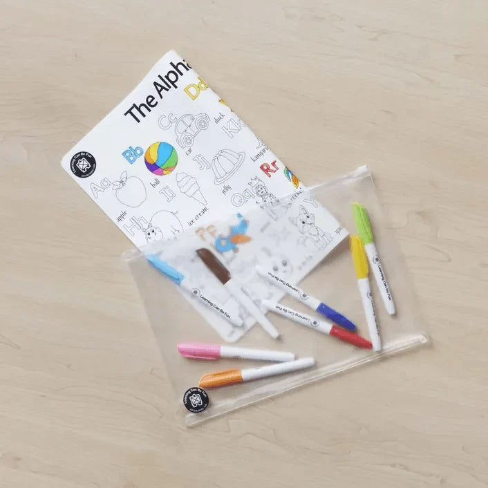 LCBF Colour in Placemat Animal Alphabet (includes 8 markers)