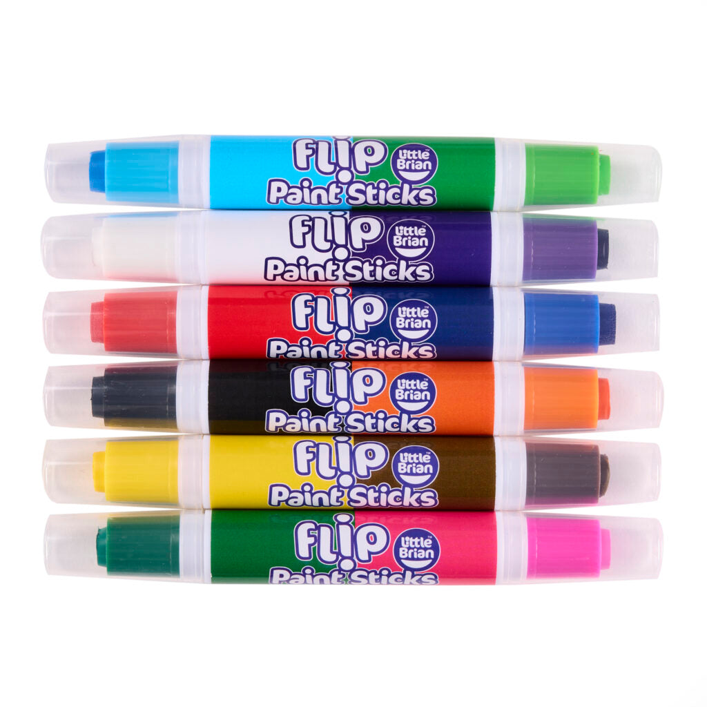 Little Brian Flip Paint Sticks - 6 pack