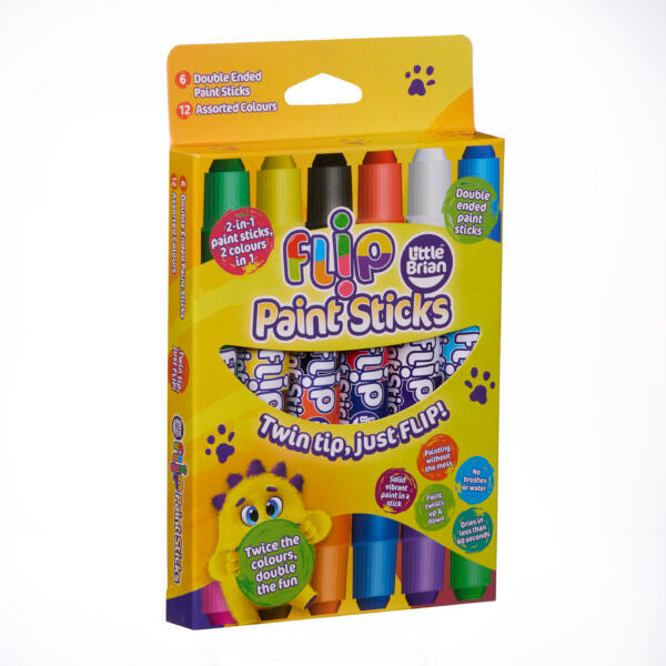 Little Brian Flip Paint Sticks - 6 pack