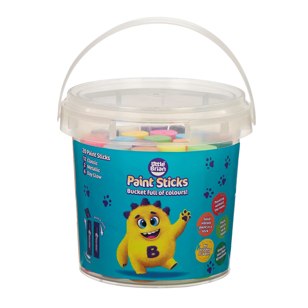Little Brian Paint Sticks Bucket Assorted