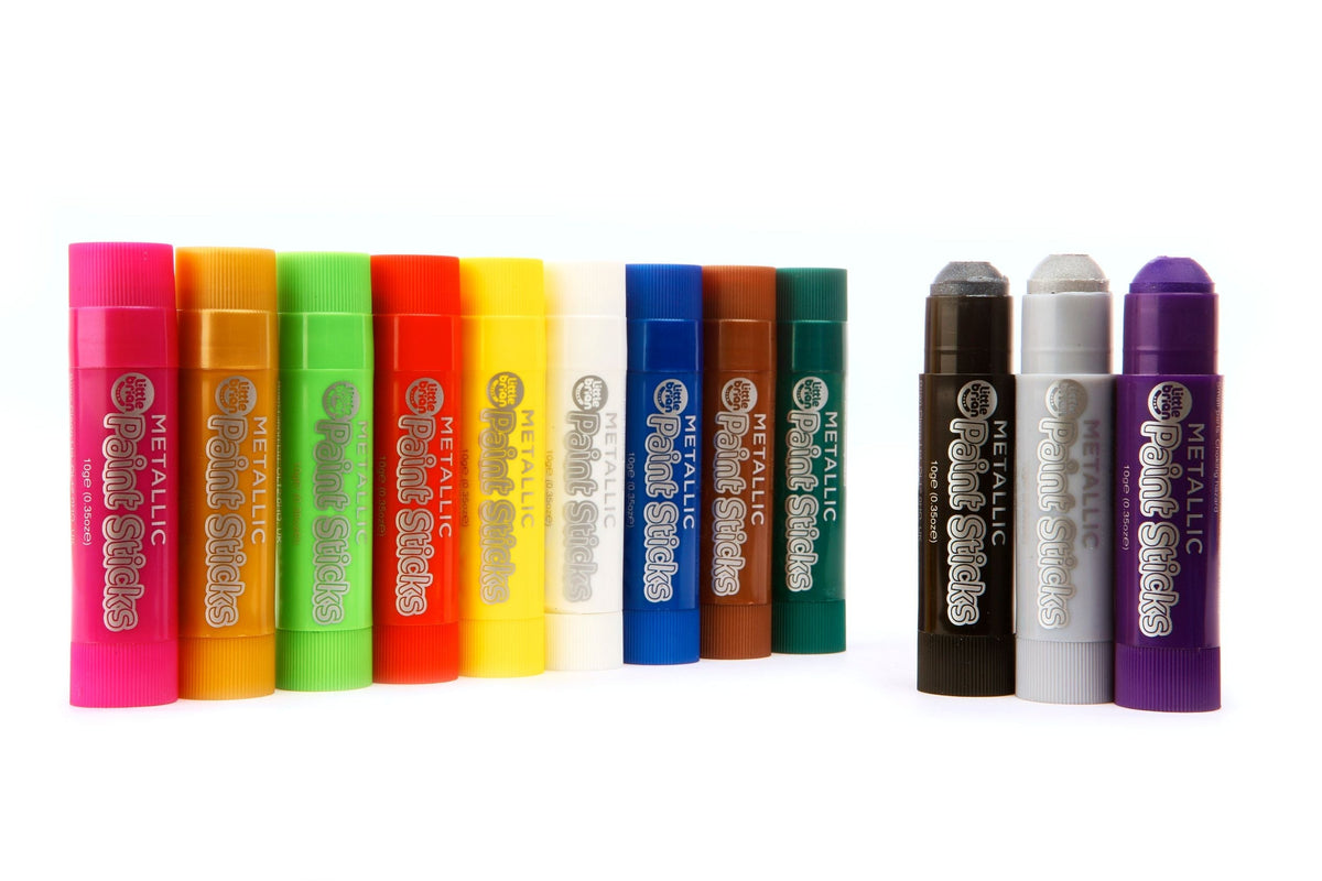 Little Brian Paint Sticks Metallic - 12 pack