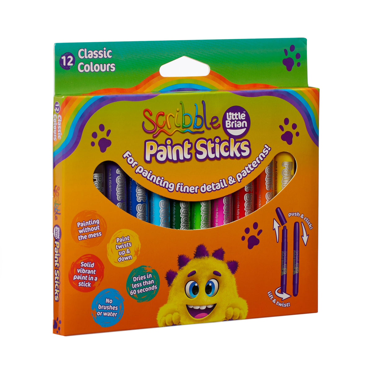 Little Brian Scribbe Paint Sticks -  12 pack