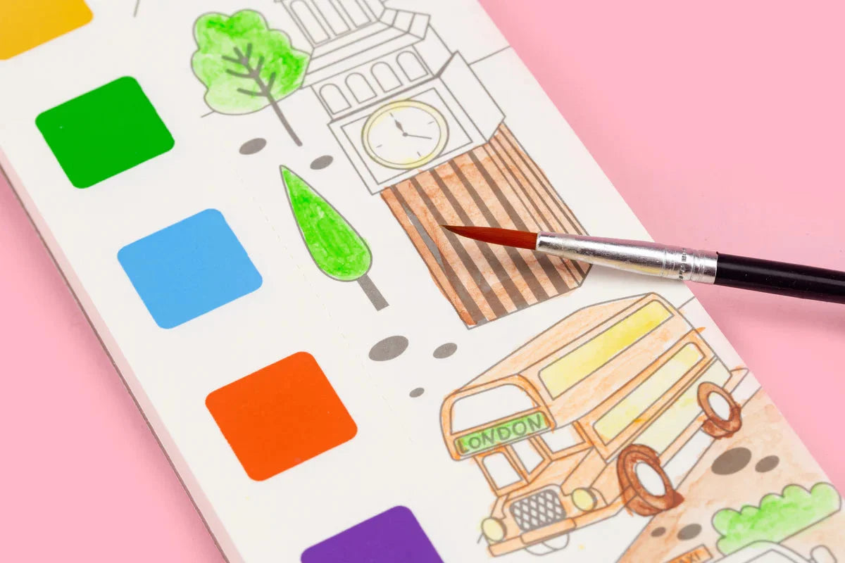 MIEREDU Pocket Watercolour Painting Book - Travel Around The World