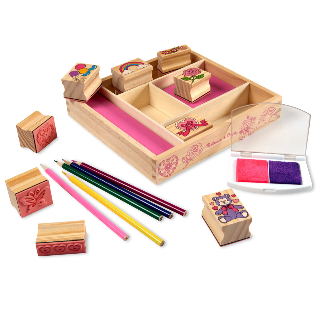 Melissa & Doug Wooden Stamp Set - Friendship