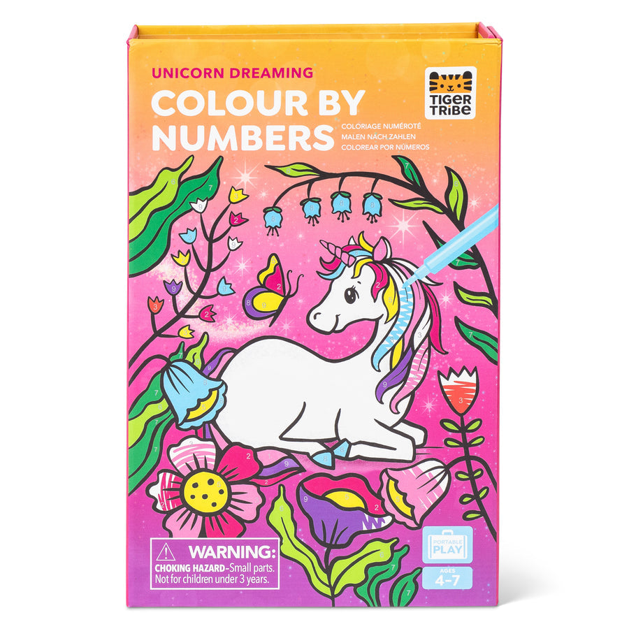 Tiger Tribe Colour By Numbers - Unicorn Dreaming