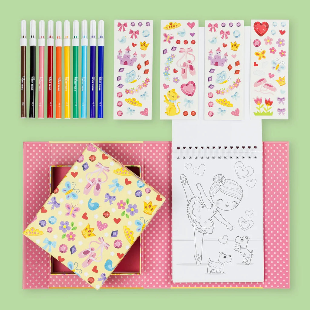 Tiger Tribe Colouring Set - Ballet