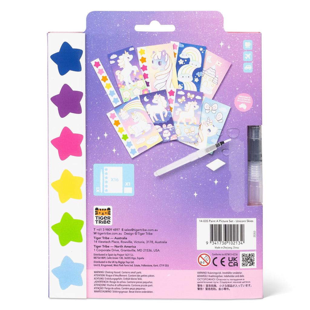 Tiger Tribe Paint A Picture Set - Unicorn Skies