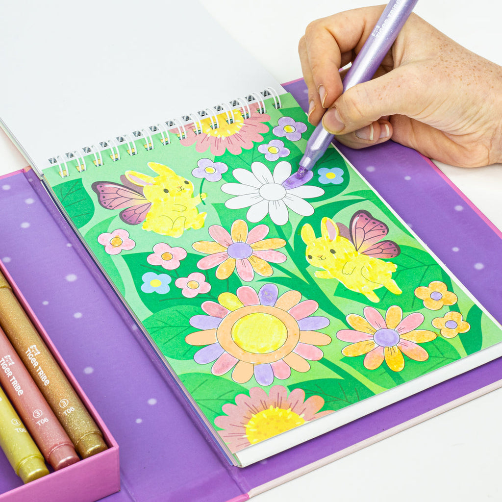 Tiger Tribe Shimmer Colouring Set - Little Fairy Land
