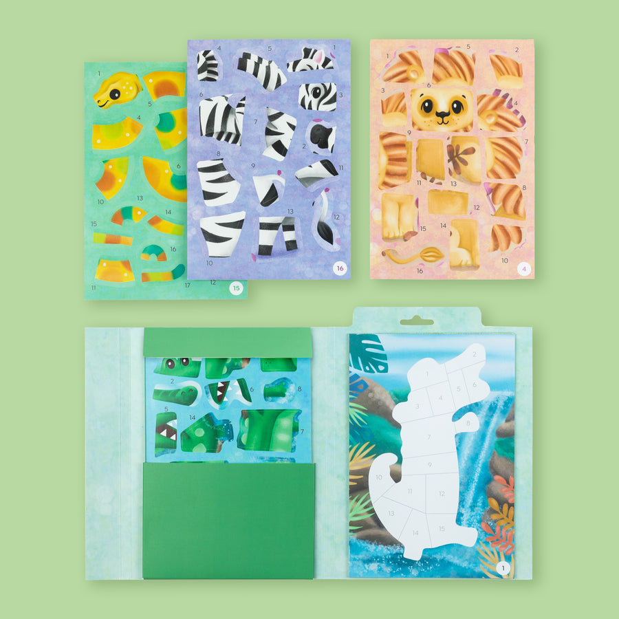 Tiger Tribe Sticker By Numbers - Animals