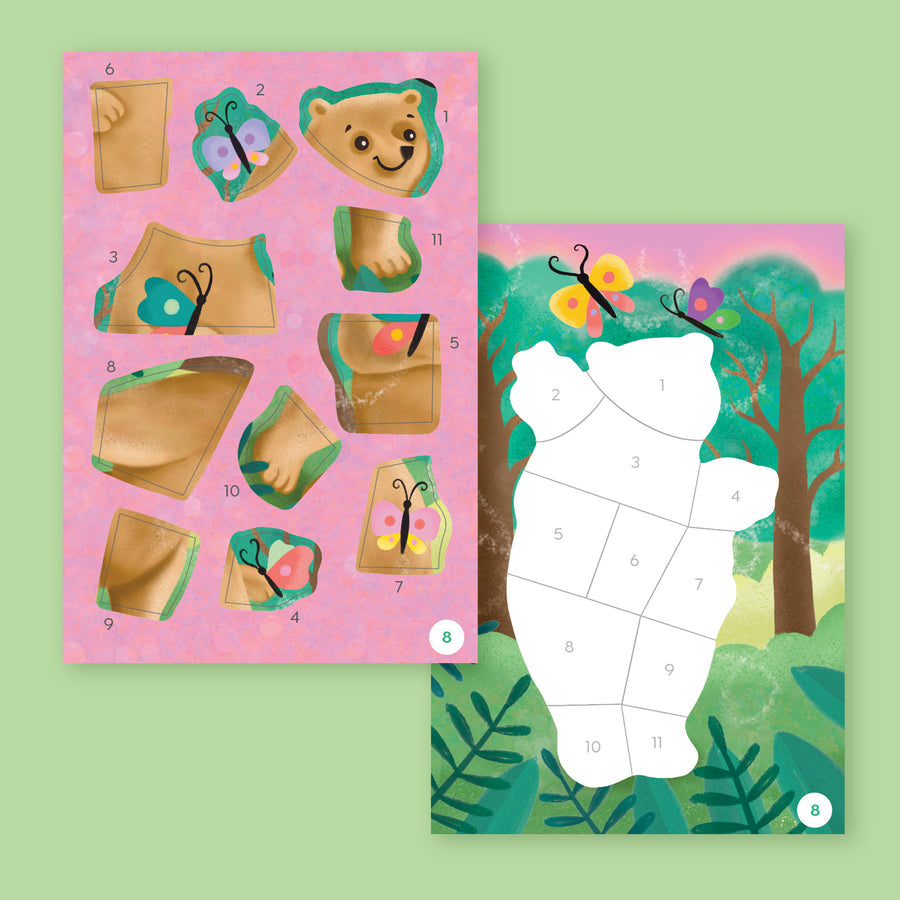 Tiger Tribe Sticker By Numbers - Animals